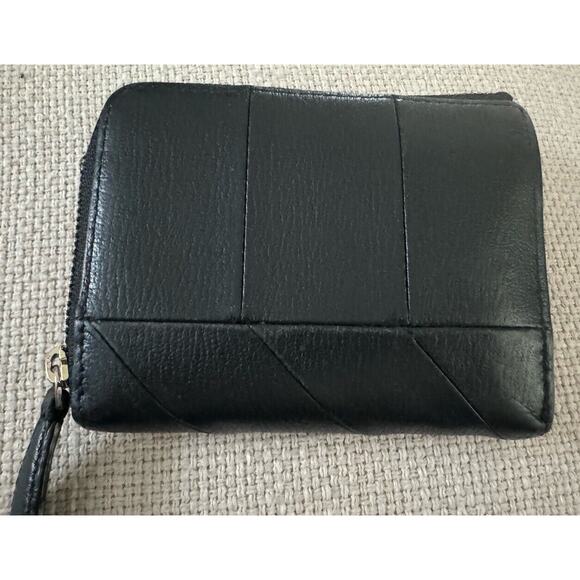 Paul Smith Fold Wallet Zipper Mini Leather Genuine Black - Picture 2 of 13